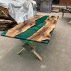 Epoxy Dining Table, Epoxy Resin Table, Epoxy Wood Table | Tables by Innovative Home Decors. Item made of wood compatible with country & farmhouse and art deco style