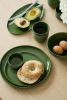 Handmade Porcelain Dinner Set. Green | Plate in Dinnerware by Creating Comfort Lab
