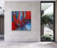 Overtures of Red Original Acrylic Abstract Painting | Oil And Acrylic Painting in Paintings by Strokes by Red - Red (Linda Harrison). Item made of canvas works with contemporary & art deco style