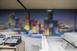 Office Interior Mural - "Flux" | Murals by Set It Off Murals | Greenwood Burwood East in Burwood East. Item made of synthetic