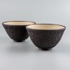 Handmade Carved Bowl Saphine Corolis | Dinnerware by Svetlana Savcic / Stonessa. Item composed of stoneware compatible with japandi style