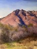 Mount Olympus in Spring, Utah Mountains, oil painting landsc | Prints by Erik Linton. Item composed of paper compatible with rustic and southwestern style
