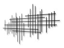 "Linear II" Metal Wall Art Sculpture | Wall Sculpture in Wall Hangings by Karo Studios | Los Angeles in Los Angeles. Item composed of metal