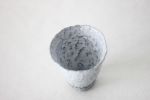 Terrazzo blue clay cup I | Drinkware by ZHENI. Item made of stoneware