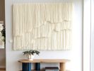 Natural Look Tapestry | Wall Hangings by Kat | Home Studio. Item made of fabric with fiber works with minimalism style