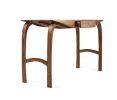 Writing desk in Solid English Walnut, Design No5 | Tables by Jonathan Field. Item made of walnut works with contemporary & modern style