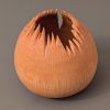 Spiky Oak Hollow Form | Ornament in Decorative Objects by Wood Alchemist Studio. Item made of oak wood