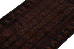 Vintage Baluch Afghan rug in Brown, Red & Blue Patterns | Area Rug in Rugs by Rug and Kilim. Item composed of wool