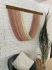 Maree Pastel - Made to order- Pastel wall decor | Tapestry in Wall Hangings by Olivia Fiber Art. Item composed of wood and wool in boho or minimalism style
