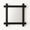 Frame Mirror, Handmade Solid Wood, Minimal and Detailed Look | Decorative Objects by Flek Design. Item composed of wood in minimalism or mid century modern style