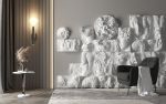 Frieze: Antinous as Dionysus | Ornament in Decorative Objects by LO Contemporary. Item composed of glass and fiber in contemporary or modern style