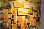 "Autumn" Glass and Metal Wall Art Sculpture | Wall Sculpture in Wall Hangings by Karo Studios. Item made of metal with glass