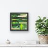 Green field | Oil And Acrylic Painting in Paintings by Marine Gueguen Strage. Item composed of canvas and synthetic