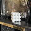 'Non-Ideal Cube Eggshell Effect' | Candle Holder in Decorative Objects by IRENA TONE. Item works with minimalism & eclectic & maximalism style