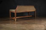 Modern Upholstered Bench in Argentine Rosewood by Costantini | Benches & Ottomans by Costantini Design. Item composed of wood and fabric in contemporary or modern style