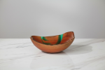 Cherrywood Bowl with Deep‑Blue Resin – Hand‑Crafted | Decorative Objects by Holzkunst Samuel Meisinger. Item made of wood works with art deco & modern style