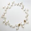 Butterfly Circle Wall Art | Wall Sculpture in Wall Hangings by Elizabeth Prince Ceramics. Item composed of ceramic in minimalism or country & farmhouse style