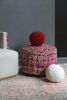 Papillonne Kenzo Pouffe | Ottoman in Benches & Ottomans by LAGU. Item made of cotton