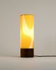 Modern Table Lamp | Lamps by La Loupe. Item composed of wood and linen in mid century modern or japandi style