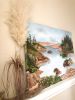 Within my shores | Oil And Acrylic Painting in Paintings by Mara G. Szyp. Item made of canvas & synthetic compatible with coastal style