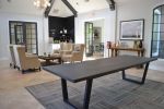 Black Ash Industrial Table | Dining Table in Tables by Hazel Oak Farms | Signature Place in West Des Moines. Item composed of oak wood & steel compatible with minimalism and country & farmhouse style