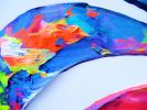 painting sculpture 3D op art  art kinetic wall decor | Oil And Acrylic Painting in Paintings by Virginie SCHROEDER. Item made of canvas with paper