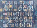 "F*ck It; Let's Dance!" Binary code message - sold, inquire | Oil And Acrylic Painting in Paintings by L Rowland Contemporary Art. Item made of wood with synthetic