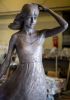 Girl with Flowing Dress | Public Sculptures by Anthony Smith Sculpture | Private Residence - Barcelona in Barcelona. Item made of bronze works with contemporary & traditional style