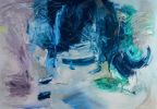 Ascension | Oil And Acrylic Painting in Paintings by Eugenie Diserio. Item composed of canvas in mid century modern or contemporary style