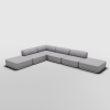 Corner Lounge Ottoman Mix Sectional | Couch in Couches & Sofas by Bend Goods. Item composed of fabric