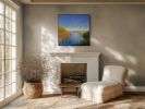 Coastal landscape painting - "Along the Coast" | Oil And Acrylic Painting in Paintings by Victoria Veedell. Item made of canvas compatible with contemporary and coastal style