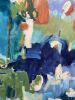 "Enchanted"  76" x 76" - Large colorful abstract | Oil And Acrylic Painting in Paintings by Jane Burton, Abstract Painting. Item made of canvas with synthetic
