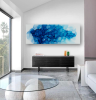 'FLUID VIII' - Multi Layer Resin Abstract Fine Artwork | Oil And Acrylic Painting in Paintings by Christina Twomey Art + Design. Item made of canvas with synthetic works with minimalism style