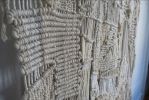 Large Macramé & Weaving Organic Hand-Knotted Textile Hanging | Tapestry in Wall Hangings by MACRO MACRAME by Maeve Pacheco. Item composed of cotton and fiber in contemporary or eclectic & maximalism style