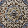 Set of 9 Matt blue tiles | Tiles by GVEGA. Item composed of ceramic compatible with boho and mediterranean style