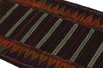 Vintage Afghan Kilim Rug with Polychromatic Stripes | Area Rug in Rugs by Rug and Kilim. Item made of wool