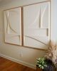 23 Plaster Relief | Wall Sculpture in Wall Hangings by Joseph Laegend. Item composed of oak wood compatible with minimalism and mid century modern style