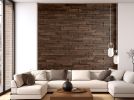 Wooden Brick Panel Tile | Paneling in Wall Treatments by ZDS. Item made of oak wood works with boho & contemporary style