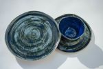 Range of ceramics in Ultra marine Blue Indigo. Plates, bowls, presentation dish. | Dinnerware by Charlotte Ceramics | Private Residence in Ibiza. Item made of stoneware