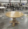 Round Heirloom Pedestal Table | Dining Table in Tables by Lumber2Love. Item composed of oak wood in mid century modern or contemporary style