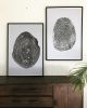 Fingerprint and Tree Rings Print | Prints by Erik Linton. Item made of paper