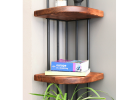 Solid Wood Corner Bookshelf , Minimalist Corner Bookcase | Book Case in Storage by OzzWoodArt
