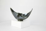 Echoes of Flame - Raku Ceramic Bowl | Sculptures by Manuela Oprea. Item made of ceramic works with minimalism & contemporary style