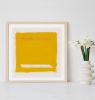 Mustard Yellow "Gold Lion" Modern Art Print | Prints by Emily Keating Snyder. Item made of paper works with boho & minimalism style