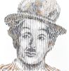 CHARLIE CHAPLIN FOREVER | Oil And Acrylic Painting in Paintings by Virginie SCHROEDER. Item made of canvas & synthetic compatible with art deco style