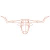 Longhorn Trophy Head | Wall Sculpture in Wall Hangings by Bend Goods. Item composed of copper