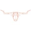 Longhorn Trophy Head | Wall Sculpture in Wall Hangings by Bend Goods. Item composed of copper