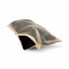 Bespoke Black Velvet Pillow With Champagne Organza Sleeve | Pillows by Mommani Threads. Item in contemporary or modern style