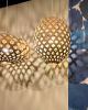 Bamboo Light Hexagonal Beehive 50 | Pendants by ADAMLAMP. Item made of bamboo works with modern style