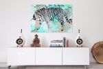 Siberian Tiger III | Oil And Acrylic Painting in Paintings by Irena Orlov. Item composed of canvas